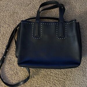 Black Studded Tote Shoulder Bag